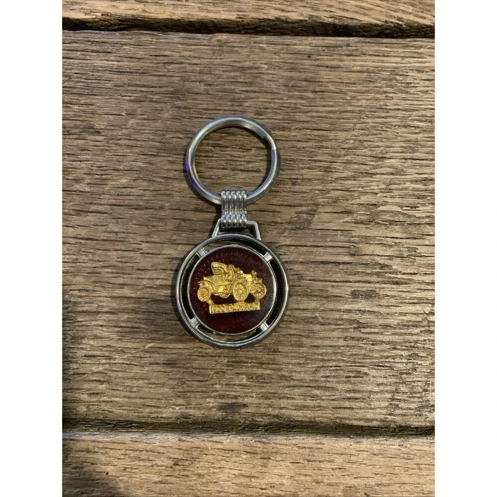Vintage 1900 Packard Antique Auto Car Automobile Keychain Key Ring Chain Fob
